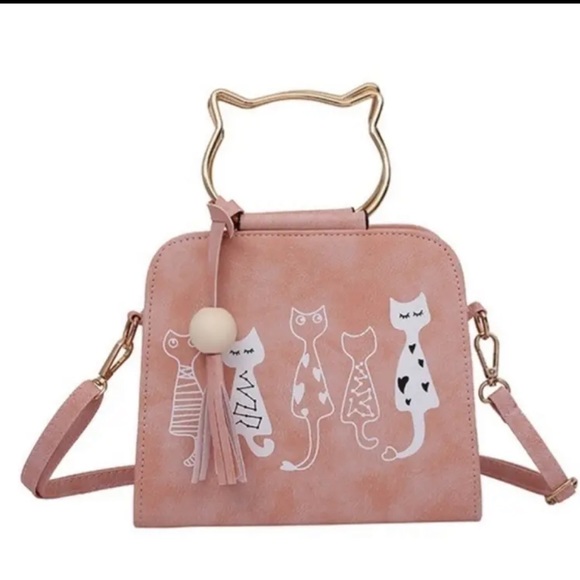 Kawaii Cartoon Cat Satchel Shoulder Bag - Picture 4 of 4